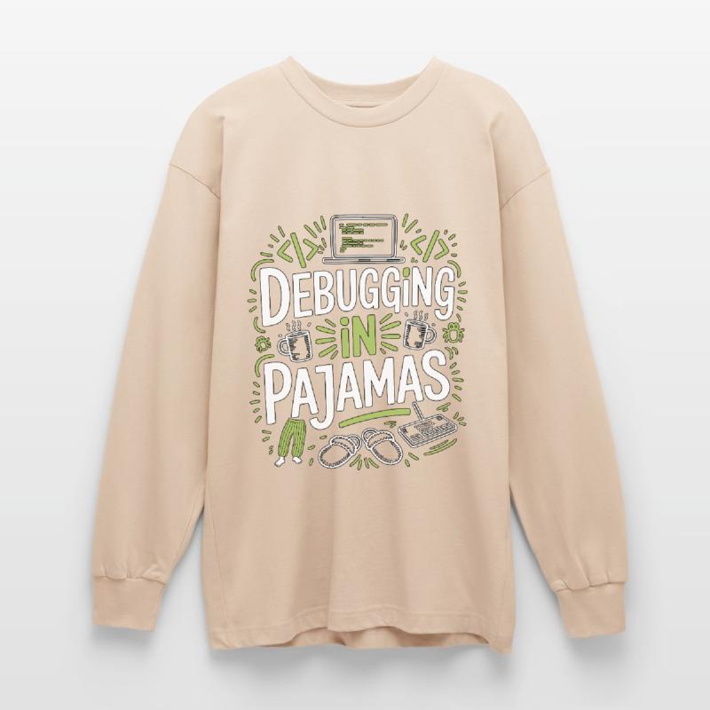 Remote Developer Debugging In Software Developer Oversized Long Sleeve T-Shirt