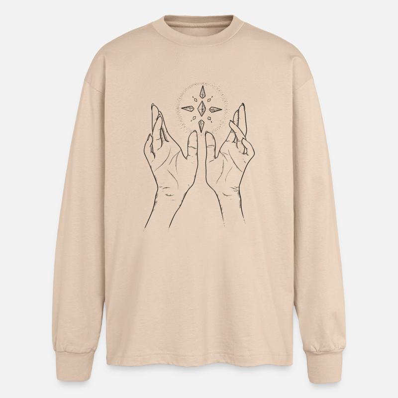 Witchcraft - Oversized Langarmshirt - Sand