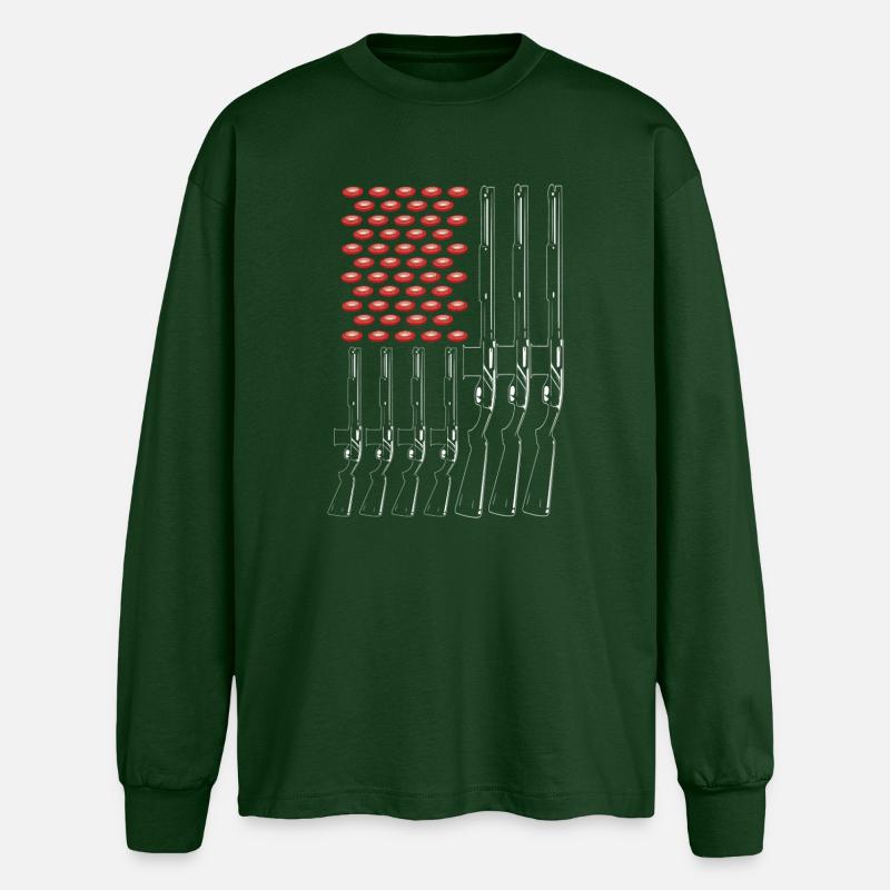 Tontauben - Oversized Langarmshirt  - Flaschengrün