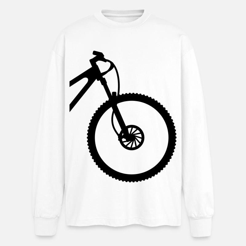 VTT front - T-shirt manches longues oversize - blanc
