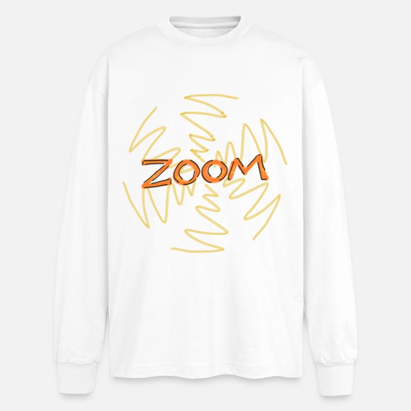 ZOOM! - Oversized Long Sleeve T-Shirt - white