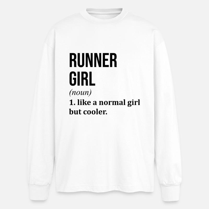Running - Oversized Long Sleeve T-Shirt - white