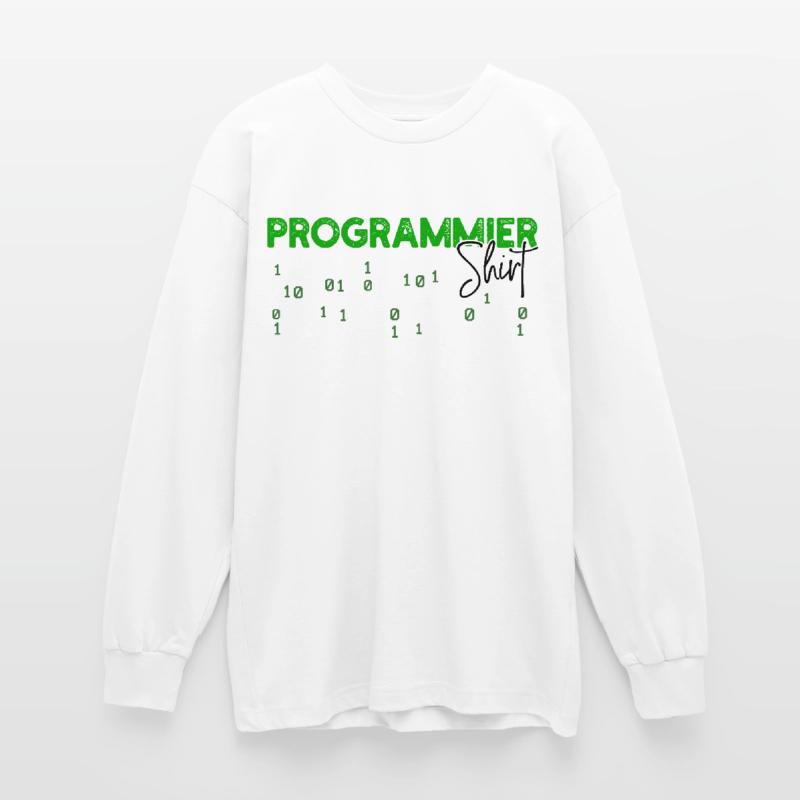 Programmeur Développeur Code Statement Scripting T-shirt manches longues oversize