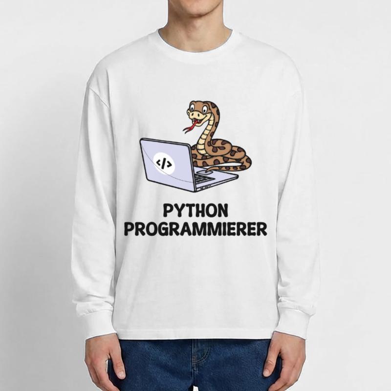 Programmierer Computer Code Developer Statement Oversized Langarmshirt 