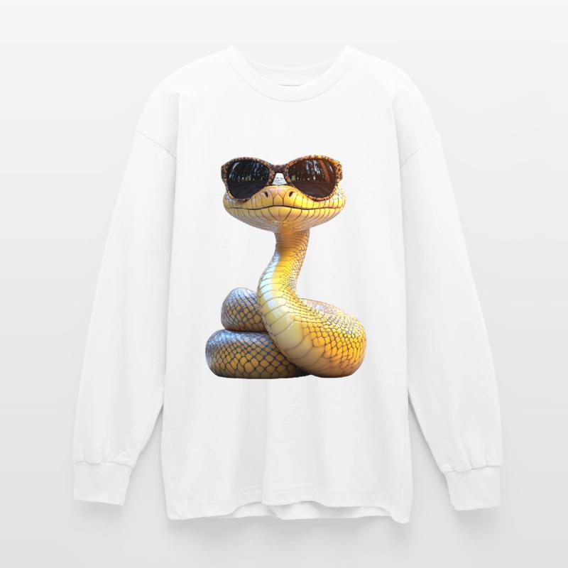 Serpent Python Cobra Mamba Serpent à sonnettes Serpent T-shirt manches longues oversize
