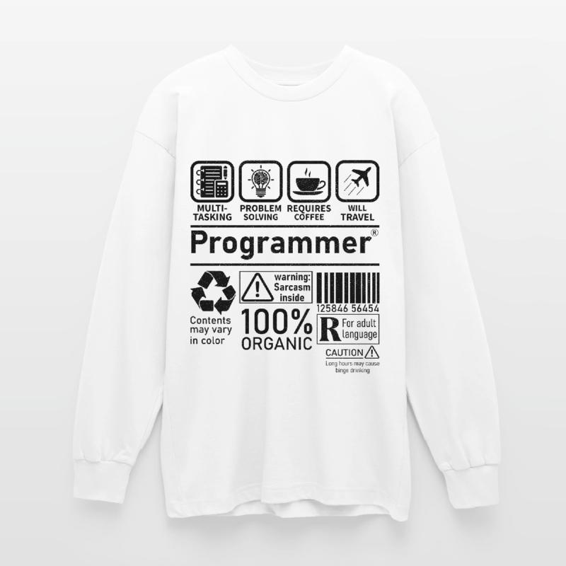 Programmer multi tasking problem solving requires Oversized Langarmshirt 
