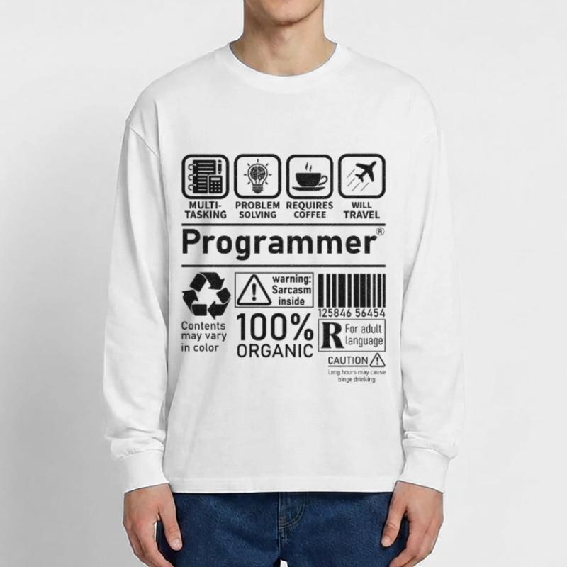 Programmer multi tasking problem solving requires Oversized Langarmshirt 