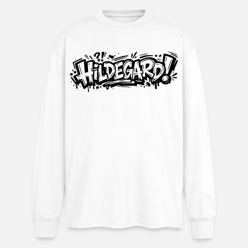 Hildegard - Oversized Langarmshirt  - Weiß
