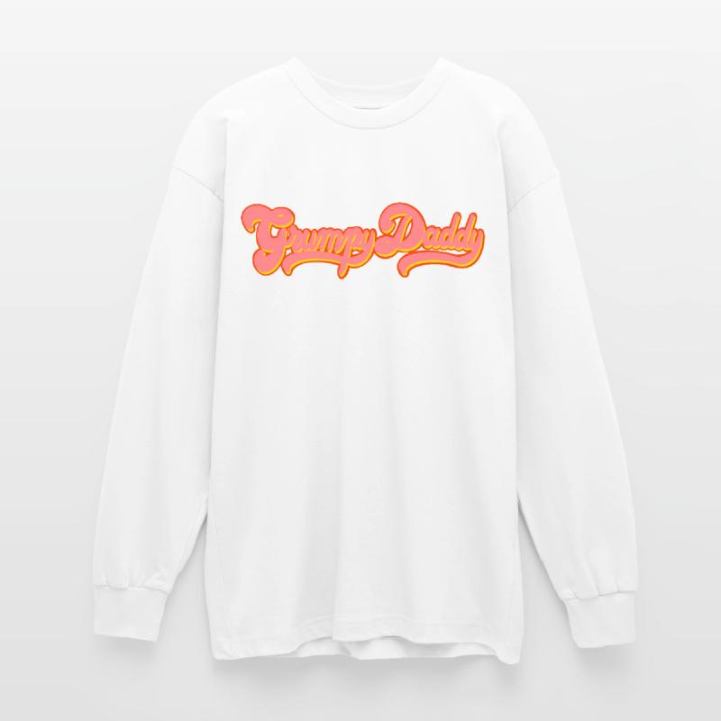 Script rétro de Grumpy Daddy - « Exploitation » en couleur T-shirt manches longues oversize