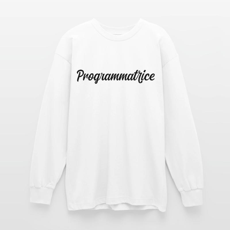Programmatrice Informatique Code Développeuse Web T-shirt manches longues oversize