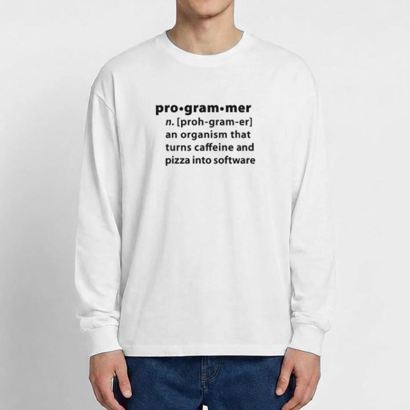 Programmdefinition - die Definition Programmer Oversized Langarmshirt 