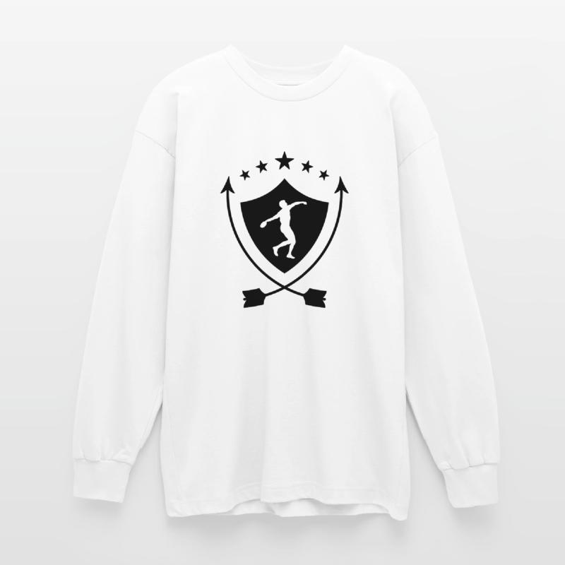 Discus Thrower Diskuswurf Lancer de Disque Diskos Oversized Long Sleeve T-Shirt