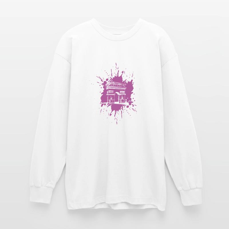 | de l’Arc de triomphe Arc de Triomphe Paris | Éclabousser T-shirt manches longues oversize