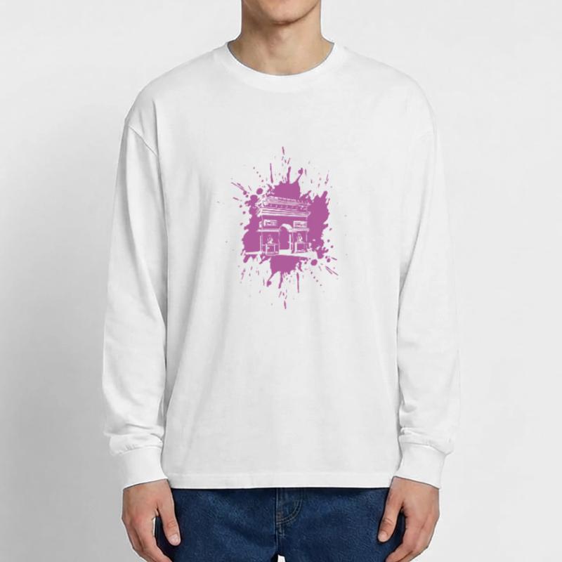 | de l’Arc de triomphe Arc de Triomphe Paris | Éclabousser T-shirt manches longues oversize
