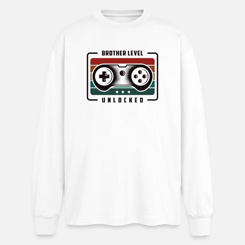 Frère - T-shirt manches longues oversize - blanc