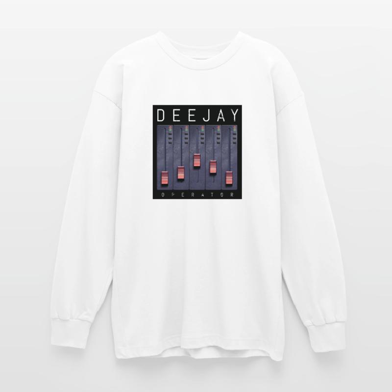 Deejay Operator Fader Design Oversized Long Sleeve T-Shirt