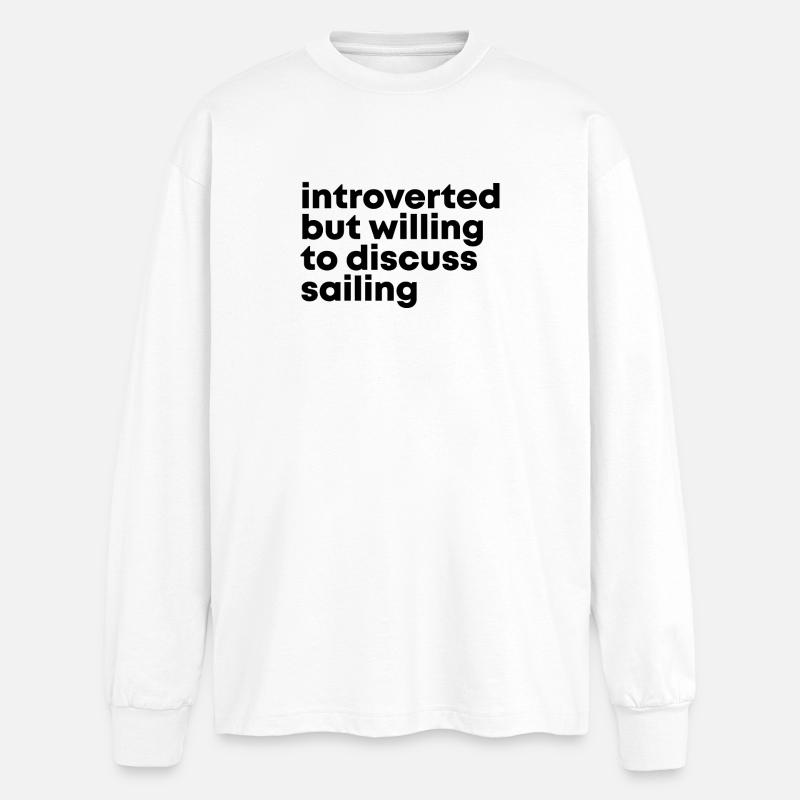 Sailing - Oversized Long Sleeve T-Shirt - white