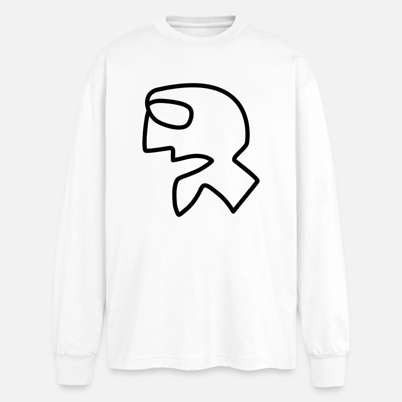 03 Primal - Oversized Long Sleeve T-Shirt - white