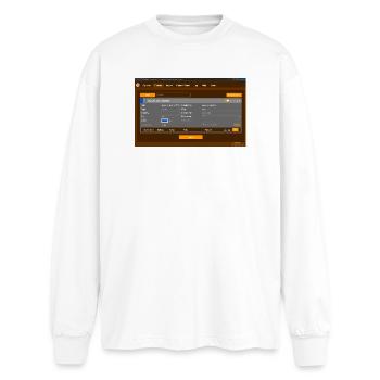 foxy proxy1 - Oversized Long Sleeve T-Shirt - white - Front - AI Model Male 185 light (185cm)