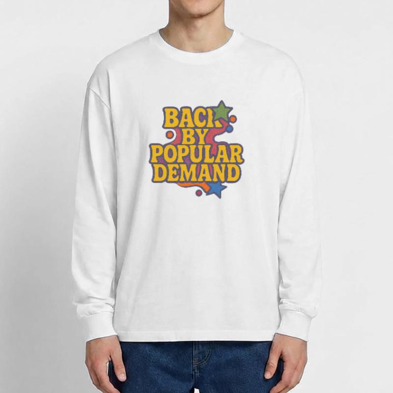 Back by Popular Demand Retro Script Oversized Long Sleeve T-Shirt