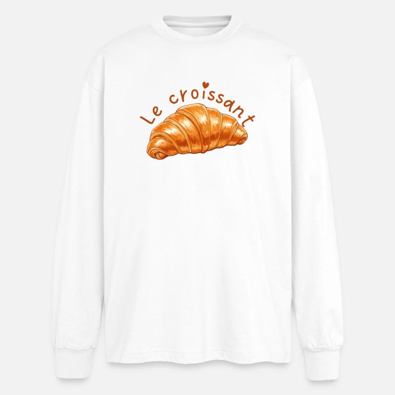 The Crescent - Oversized Long Sleeve T-Shirt - white