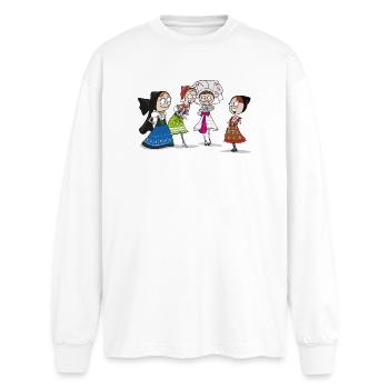 BANDE DESSINÉE - SERBSKE DRASTY - T-shirt manches longues oversize - blanc - Devant - AI Model Male 185 light (185cm)