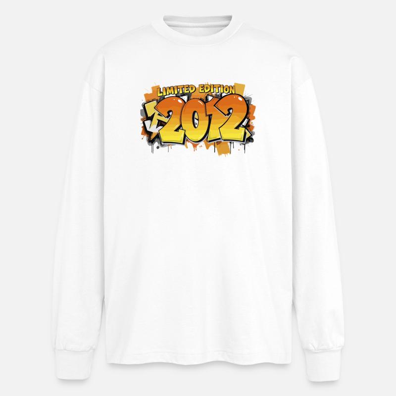 Édition limitée 2012 Graffiti - T-shirt manches longues oversize - blanc