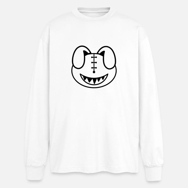 Plush: Silly (Head) - Oversized Long Sleeve T-Shirt - white