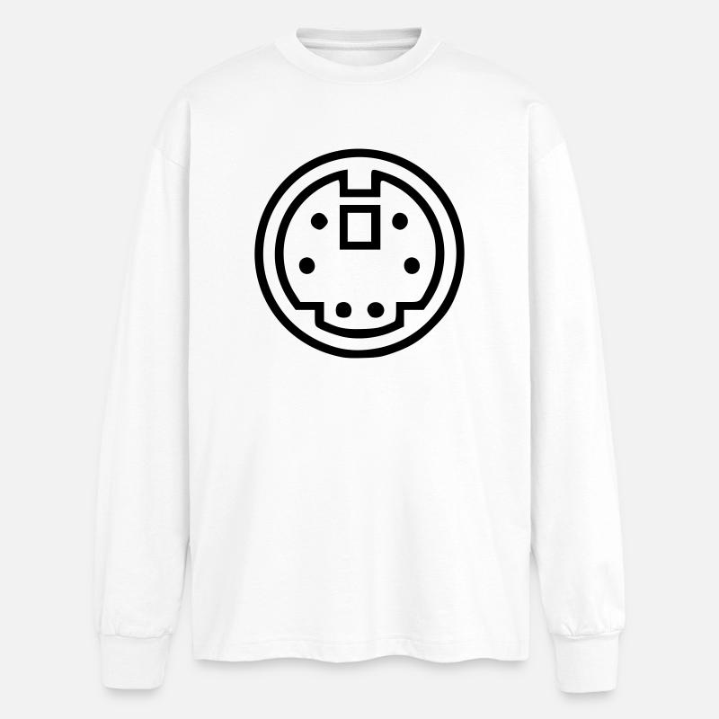 ADB connector - Oversized Long Sleeve T-Shirt - white
