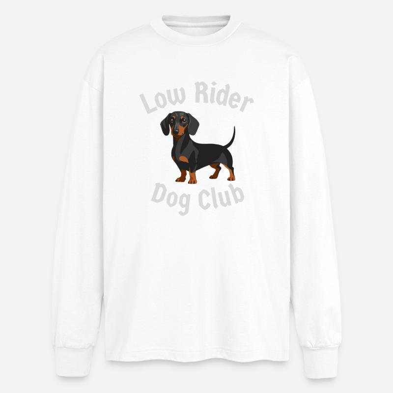 Dachshund Club - Oversized Langarmshirt  - Weiß