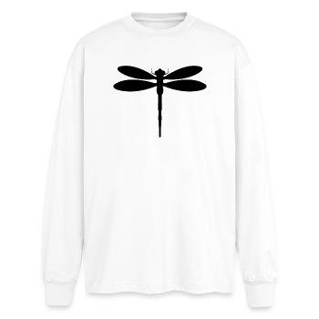 Dragonfly - Oversized Long Sleeve T-Shirt - white - Front - AI Model Male 185 light (185cm)
