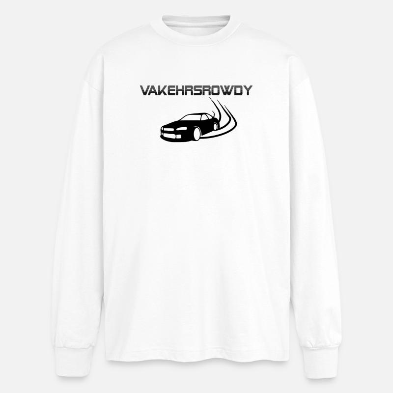 Vakehrsrowdy - Verkehrsrowdy, Austria dialect - Oversized Long Sleeve T-Shirt - white