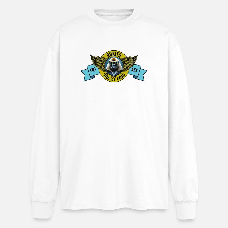 Bokito - Oversized Langarmshirt  - Weiß