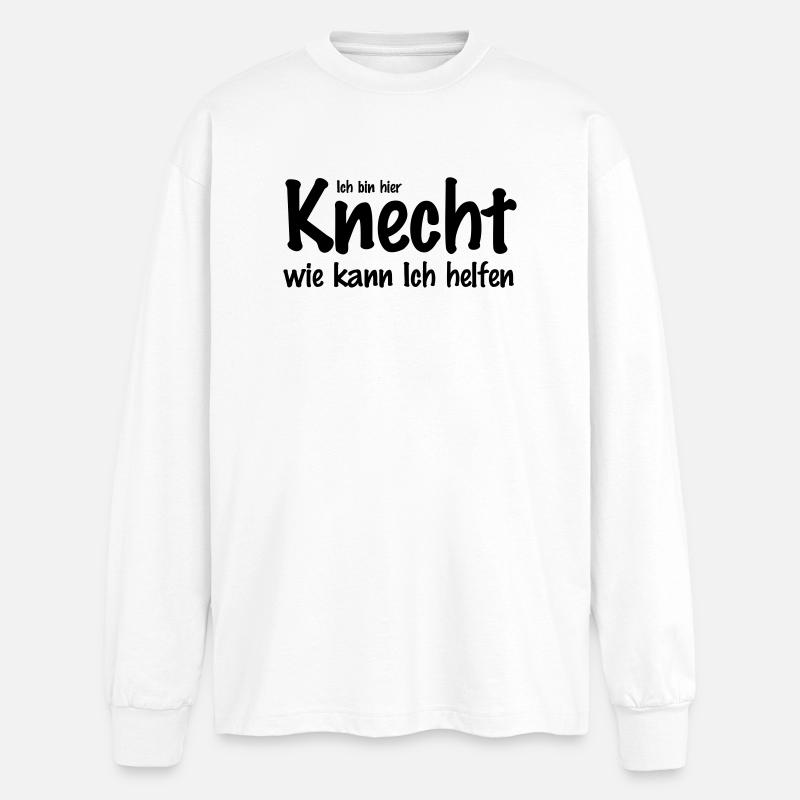 knecht - Oversized Langarmshirt  - Weiß