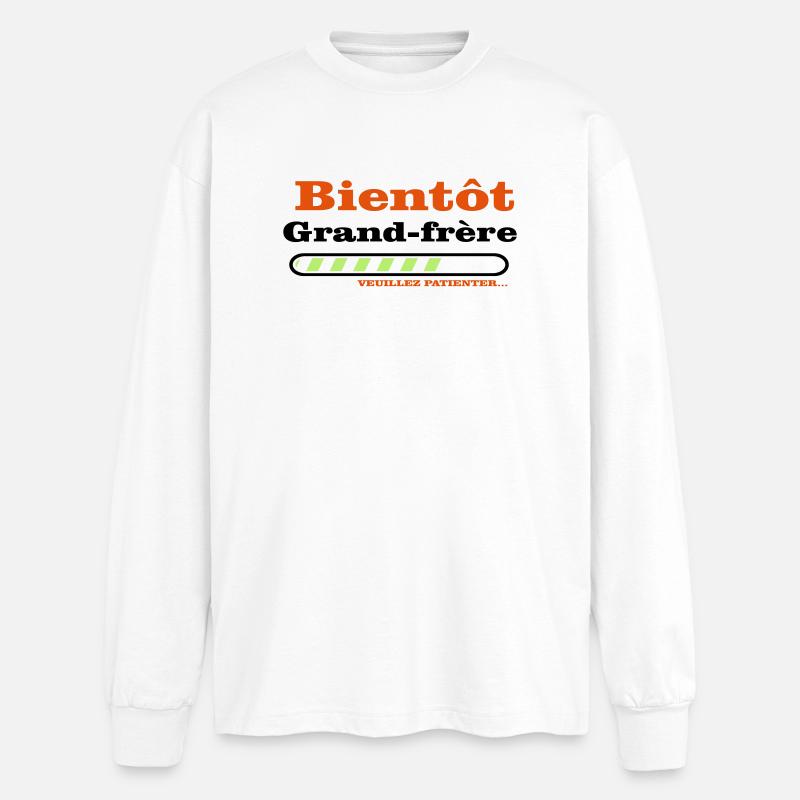 soon to be a big brother - Oversized Long Sleeve T-Shirt - white