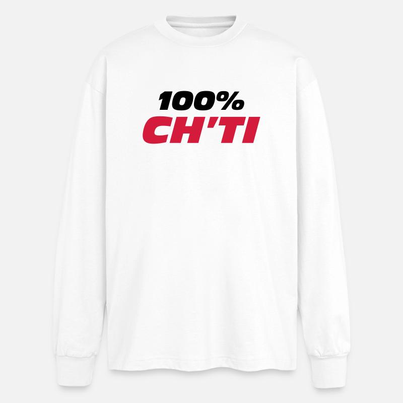 100% Ch'ti - Oversized Langarmshirt  - Weiß