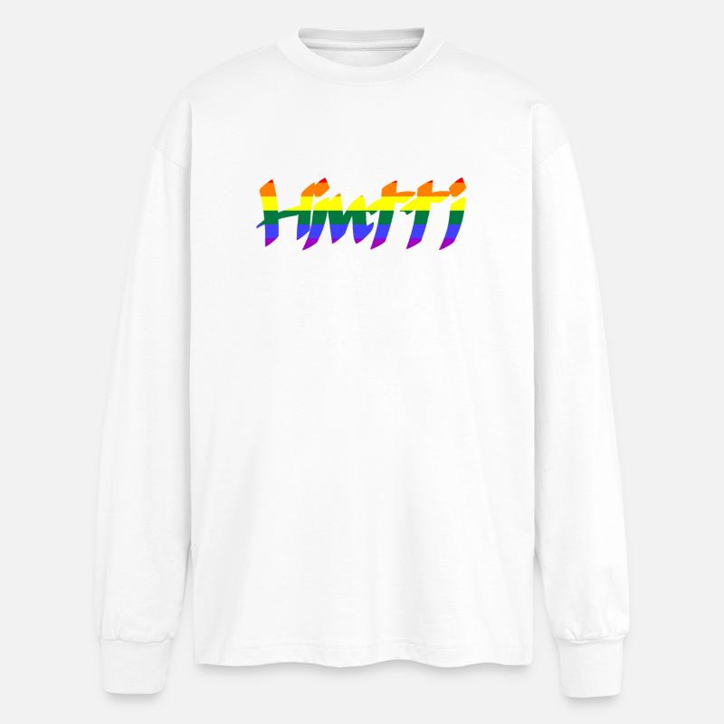 Regenbogenpreis - Oversized Langarmshirt  - Weiß