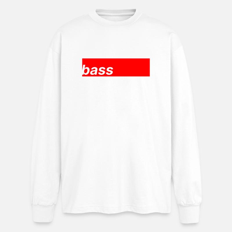 Bass - Oversized Langarmshirt  - Weiß