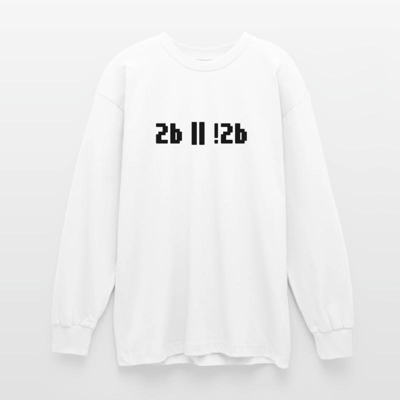 2b ou pas 2b – Programmeur de Shakespeare Hamlet T-shirt manches longues oversize