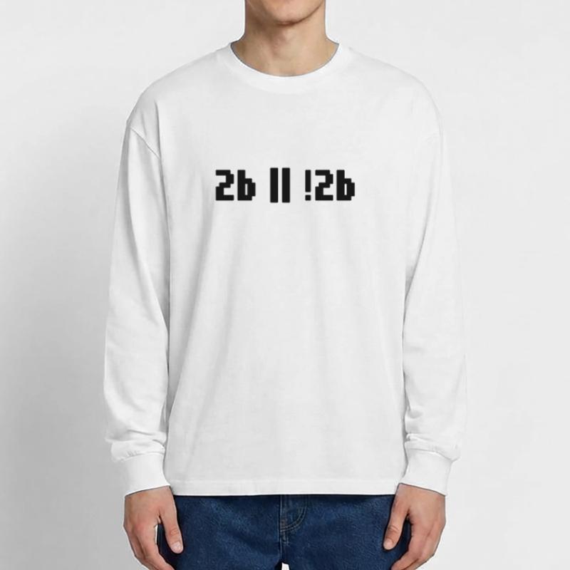 2b ou pas 2b – Programmeur de Shakespeare Hamlet T-shirt manches longues oversize