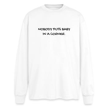 Cinema - Quotes - Film - Citations - Zitat - Humor - Oversized Long Sleeve T-Shirt - white - Front - AI Model Male 185 light (185cm)