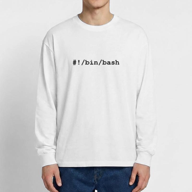 Bash / Bourne-Again Shell in Linux and Unix Oversized Long Sleeve T-Shirt