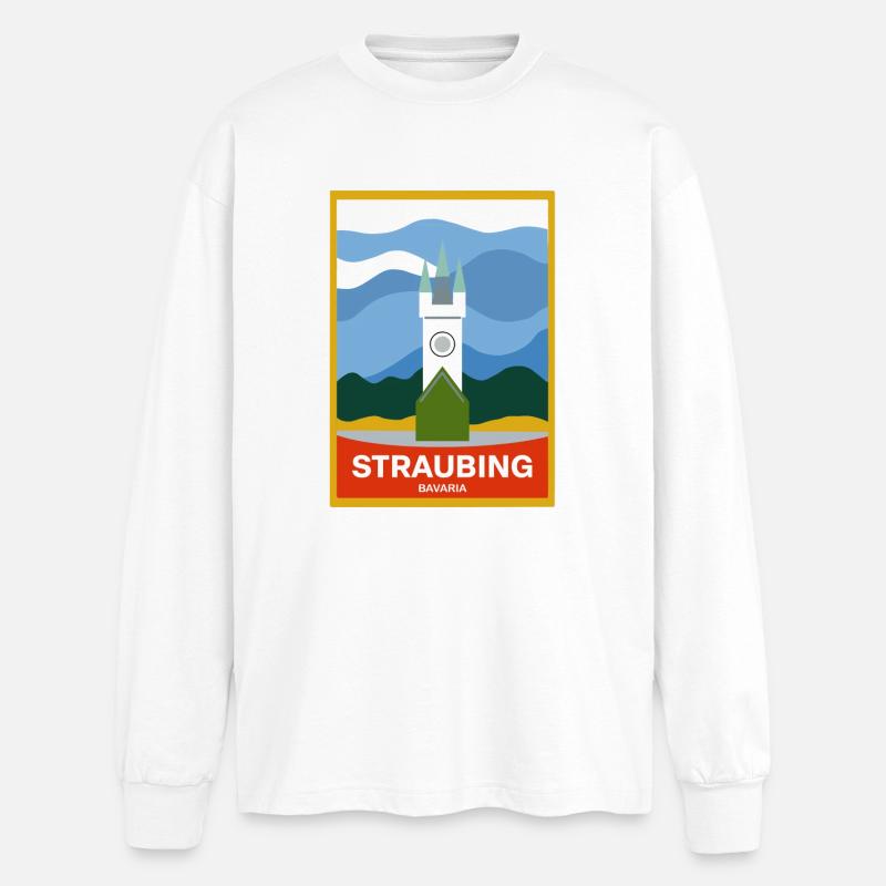 Straubing - Oversized Long Sleeve T-Shirt - white