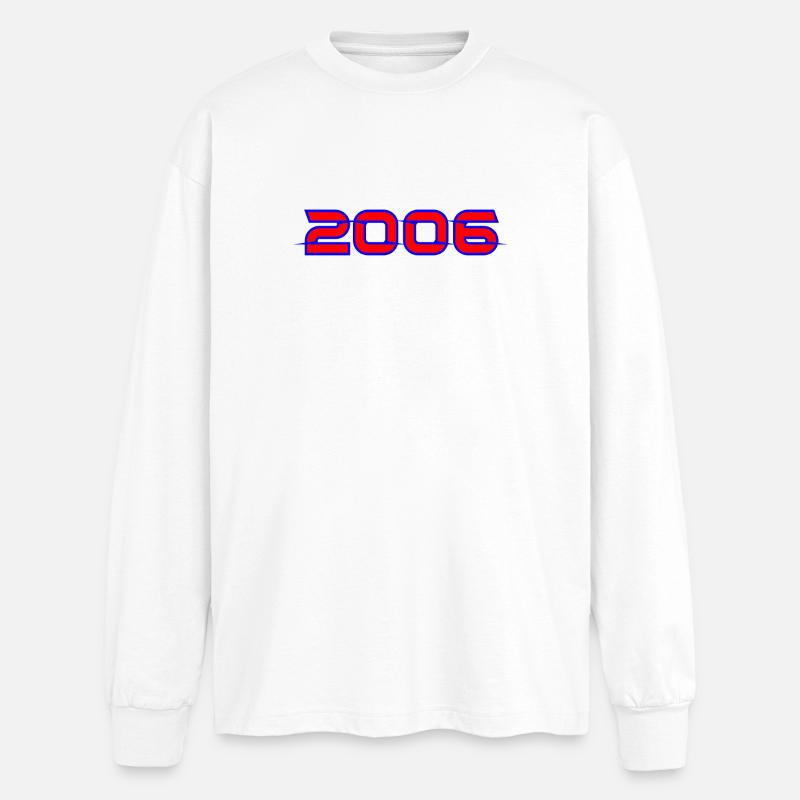 2006 Neon Horizonte - Oversized Langarmshirt - Weiß