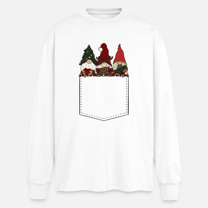 Wichtel - Oversized Langarmshirt - Weiß