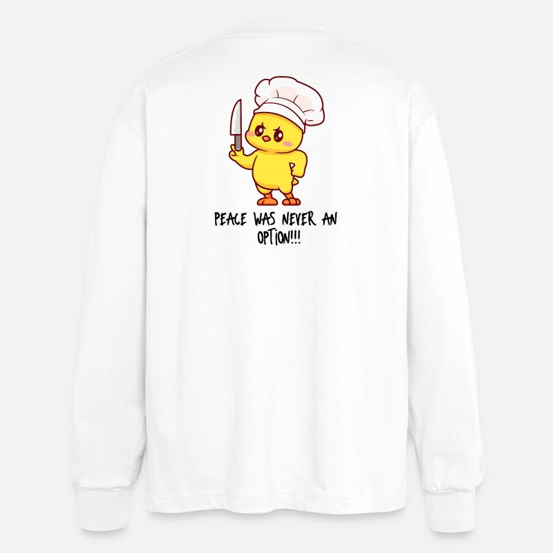 Chick Chef Slicer Charmer - Oversized Langarmshirt  - Weiß