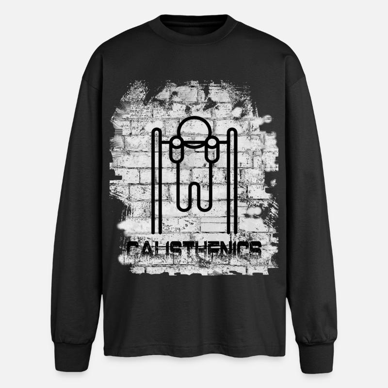 Calisthenics - Oversized Langarmshirt  - Schwarz