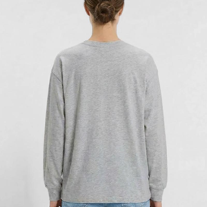 BASIC Graffiti Gradient Oversized Langarmshirt 