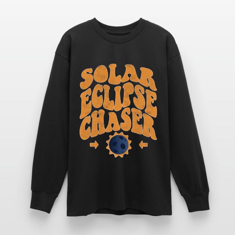 Solar eclipse chaser Oversized Long Sleeve T-Shirt