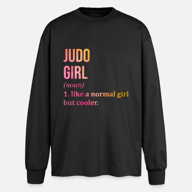 Judo - Oversized Long Sleeve T-Shirt - black